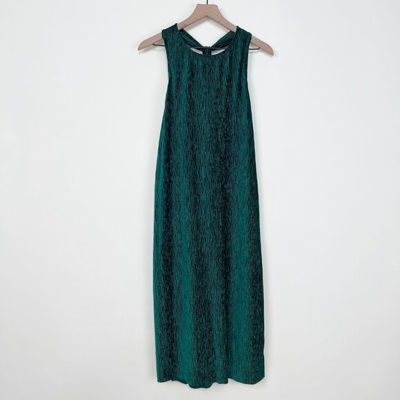 Anthropologie Maeve Twist Back Velvet Midi Dress Christmas Holiday Wedding Guest - Picture 5 of 12